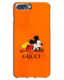 Чохол для iPhone 7 Plus з картинкою «Міккі Маус Gucci — помаранч»
