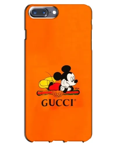 Чохол для iPhone 7 Plus з картинкою «Міккі Маус Gucci — помаранч»