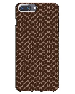 Чохол для iPhone 7 Plus з картинкою «Gucci — шоколадна сітка»