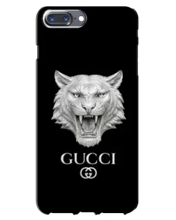 Чохол для iPhone 7 Plus з картинкою «Gucci — срібний лев»