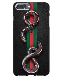 Чохол для iPhone 7 Plus з картинкою «Gucci — змія на смузі»