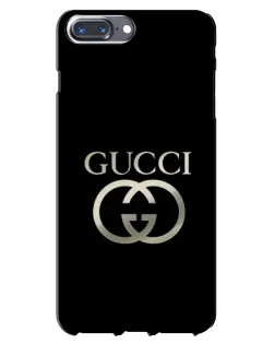 Чохол для iPhone 7 Plus з картинкою «Gucci — золото на чорному»