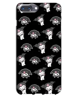 Чохол для iPhone 7 Plus з картинкою «Чорний паттерн Kuromi»