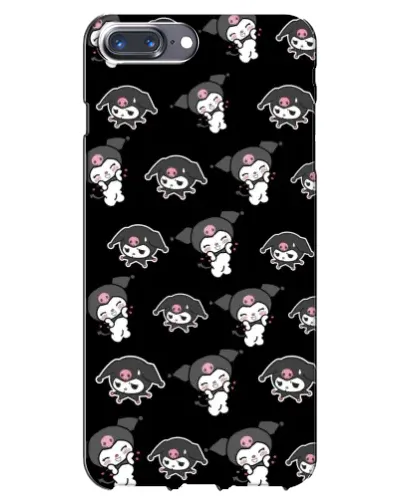 Чохол для iPhone 7 Plus з картинкою «Чорний паттерн Kuromi»