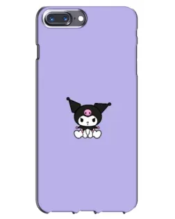 Чохол для iPhone 7 Plus з картинкою «Kuromi — фіолетовий мінімалізм»