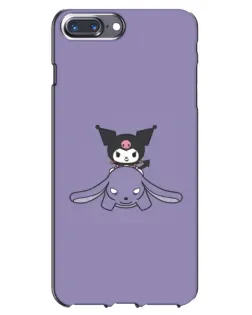 Чохол для iPhone 7 Plus з картинкою «Kuromi на ліловому фоні»