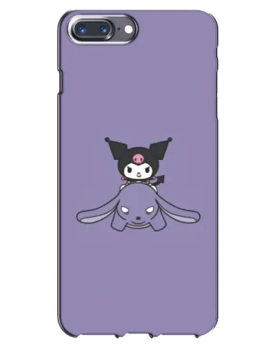 Чохол для iPhone 7 Plus з картинкою «Kuromi на ліловому фоні»