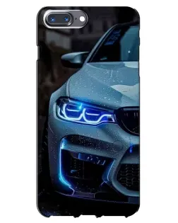 Чохол для iPhone 7 Plus з картинкою «Погляд BMW з синіми фарами»
