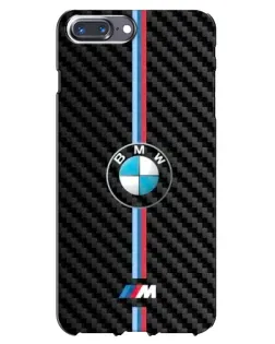 Чохол для iPhone 7 Plus з картинкою «Емблема BMW та карбон»