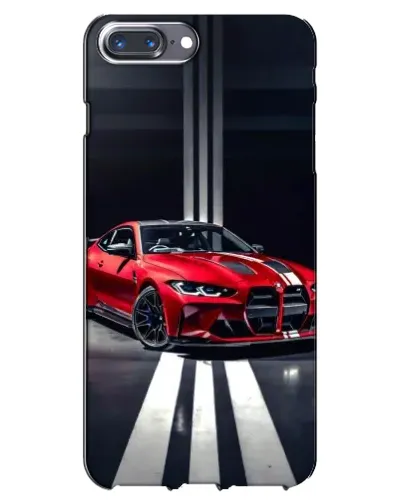 Чохол для iPhone 7 Plus з картинкою «Червона BMW на дорозі»