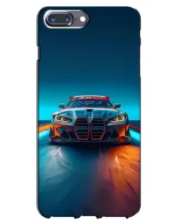 Чохол для iPhone 7 Plus з картинкою «BMW — вогні неону»