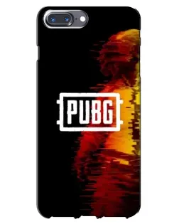 Чехол для iPhone 7 Plus с картинкой «Яркий логотип PUBG»