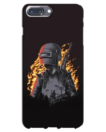 Чохол для iPhone 7 Plus з картинкою «PUBG — вогняний силует»