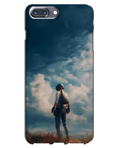 Чохол для iPhone 7 Plus з картинкою «Герой PUBG на скелі»