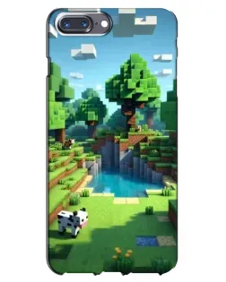 Чохол для iPhone 7 Plus з картинкою «Minecraft літній день»