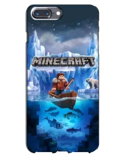 Чохол для iPhone 7 Plus з картинкою «Minecraft льодянийсвіт»