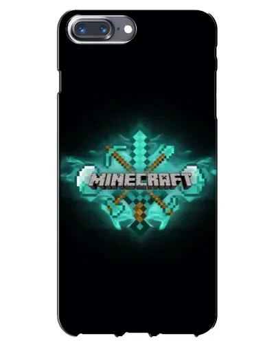 Чохол для iPhone 7 Plus з картинкою «Minecraft Diamond лого»