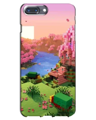 Чохол для iPhone 7 Plus з картинкою «Рожеве дерево Minecraft»