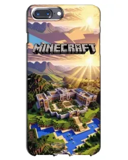 Чохол для iPhone 7 Plus з картинкою «Minecraft панорама»