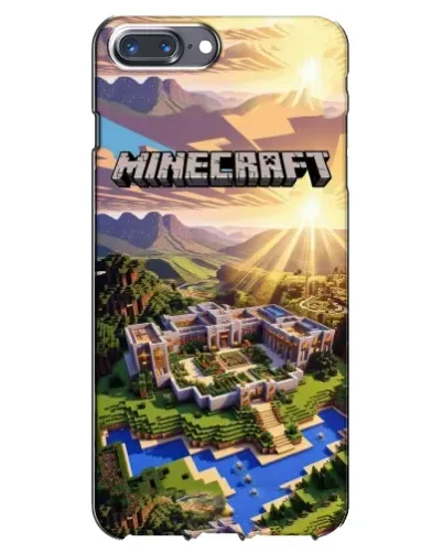 Чохол для iPhone 7 Plus з картинкою «Minecraft панорама»