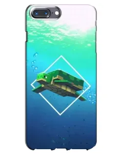 Чохол для iPhone 7 Plus з картинкою «Черепаха Minecraft»