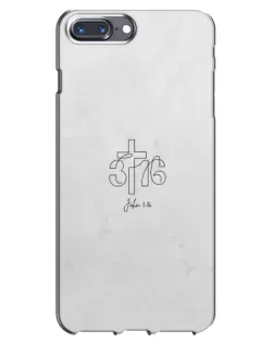 Чохол для iPhone 7 Plus з картинкою «Івана 3:16 Хрест»