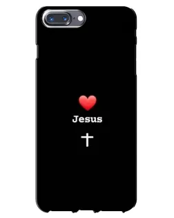 Чохол для iPhone 7 Plus з картинкою «Серце - Jesus»