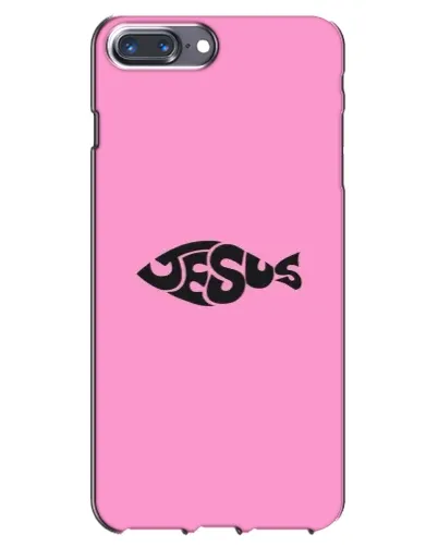 Чехол для iPhone 7 Plus с картинкой «Розовый символ Jesus» Чехол для iPhone 7 Plus с картинкой «Розовый символ Jesus»