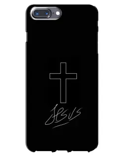 Чохол для iPhone 7 Plus з картинкою «Графічний хрест Jesus»