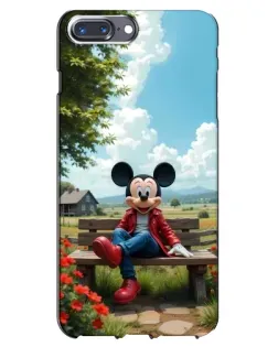 Чохол для iPhone 7 Plus з картинкою «Міккі на лавці»