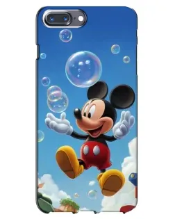 Чохол для iPhone 7 Plus з картинкою «Mickey та мильні бульбашки»