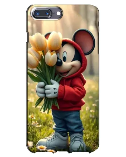 Чохол для iPhone 7 Plus з картинкою «Міккі з тюльпанами»