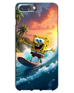 Чехол для iPhone 7 Plus с картинкой «Губка Боб серфингист»