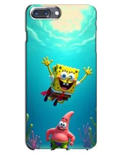 Чохол для iPhone 7 Plus з картинкою «Спанч Боб під водою»