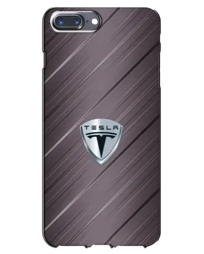 Чехол для iPhone 7 Plus с картинкой «Металлическая текстура Tesla» Чехол для iPhone 7 Plus с картинкой «Металлическая текстура Tesla»