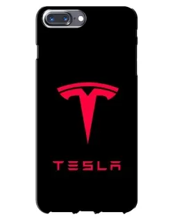 Чехол для iPhone 7 Plus с картинкой «Tesla Red Logo»
