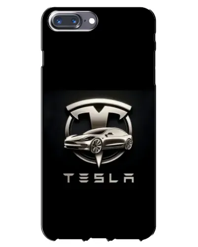 Чехол для iPhone 7 Plus с картинкой «Tesla — серебристое авто» Чехол для iPhone 7 Plus с картинкой «Tesla — серебристое авто»