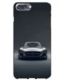 Чехол для iPhone 7 Plus с картинкой «Mercedes на черном»