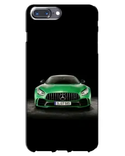 Чохол для iPhone 7 Plus з картинкою «Mercedes — неоновий лого»