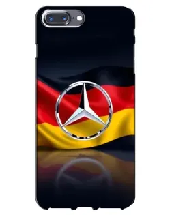 Чохол для iPhone 7 Plus з картинкою «Mercedes — прапор Німеччини»
