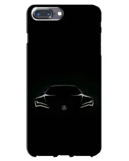Чохол для iPhone 7 Plus з картинкою «Mercedes — силует авто»