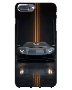 Чохол для iPhone 7 Plus з картинкою «Lamborghini золоті лінії»
