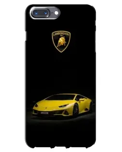 Чехол для iPhone 7 Plus с картинкой «Lamborghini желтый акцент»
