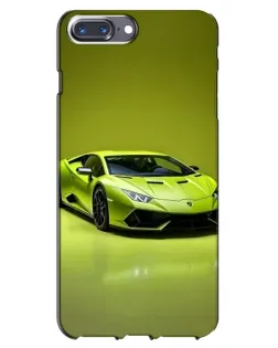 Чехол для iPhone 7 Plus с картинкой «Салатовый Lamborghini Huracan»
