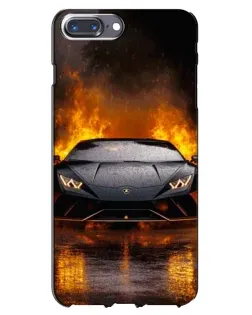 Чехол для iPhone 7 Plus с картинкой «Lamborghini в огне»