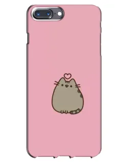 Чехол для iPhone 7 Plus с картинкой «Pusheen сердце»