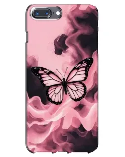 Чехол для iPhone 7 Plus с картинкой «Бабочка в дыму»