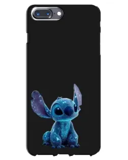 Чехол для iPhone 7 Plus с картинкой «Стич на черном»
