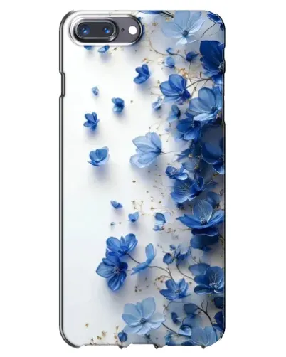 Чехол для iPhone 7 Plus с картинкой «Голубой цветочный каскад» Чехол для iPhone 7 Plus с картинкой «Голубой цветочный каскад»