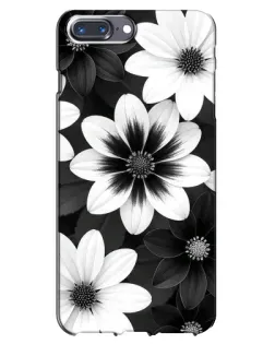 Чехол для iPhone 7 Plus с картинкой «Монохромные астры»